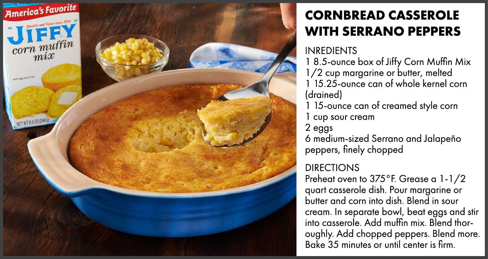 Cornbread casserole recipe